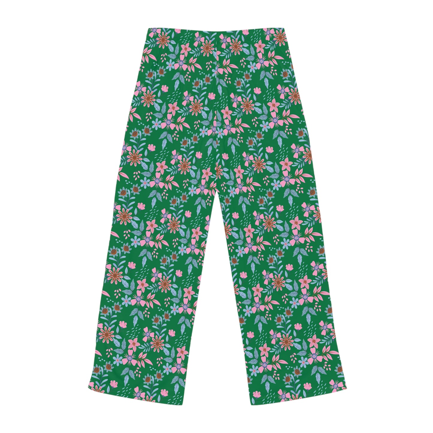 Women's Pajama Pants - Floral - Green