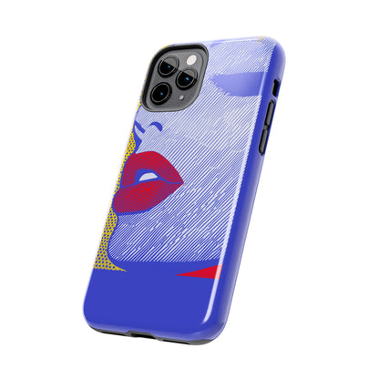 Tough Phone Cases Pop Art Modern Edge 01 Blue