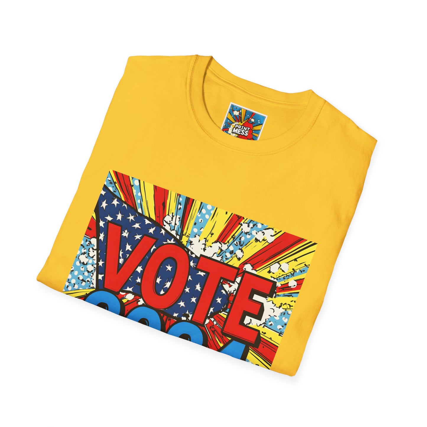 Unisex Softstyle VOTE 2024 3 2024 election shirts