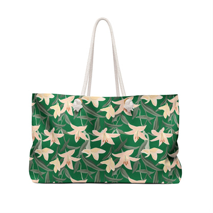 Weekender Bag - Flower Blossum - Green