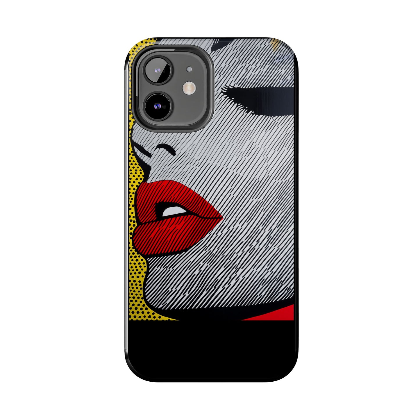 Tough Phone Cases Pop Art Modern Edge 01 Black