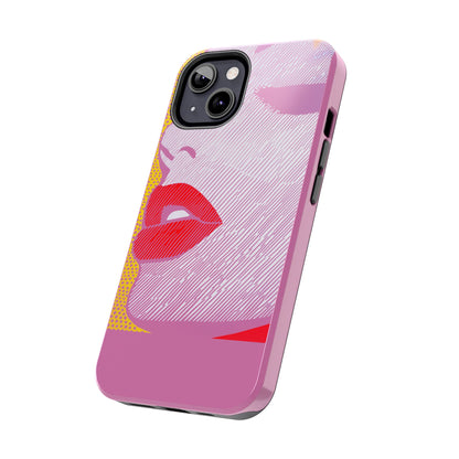 Tough Phone Cases Pop Art Modern Edge 01 Pink