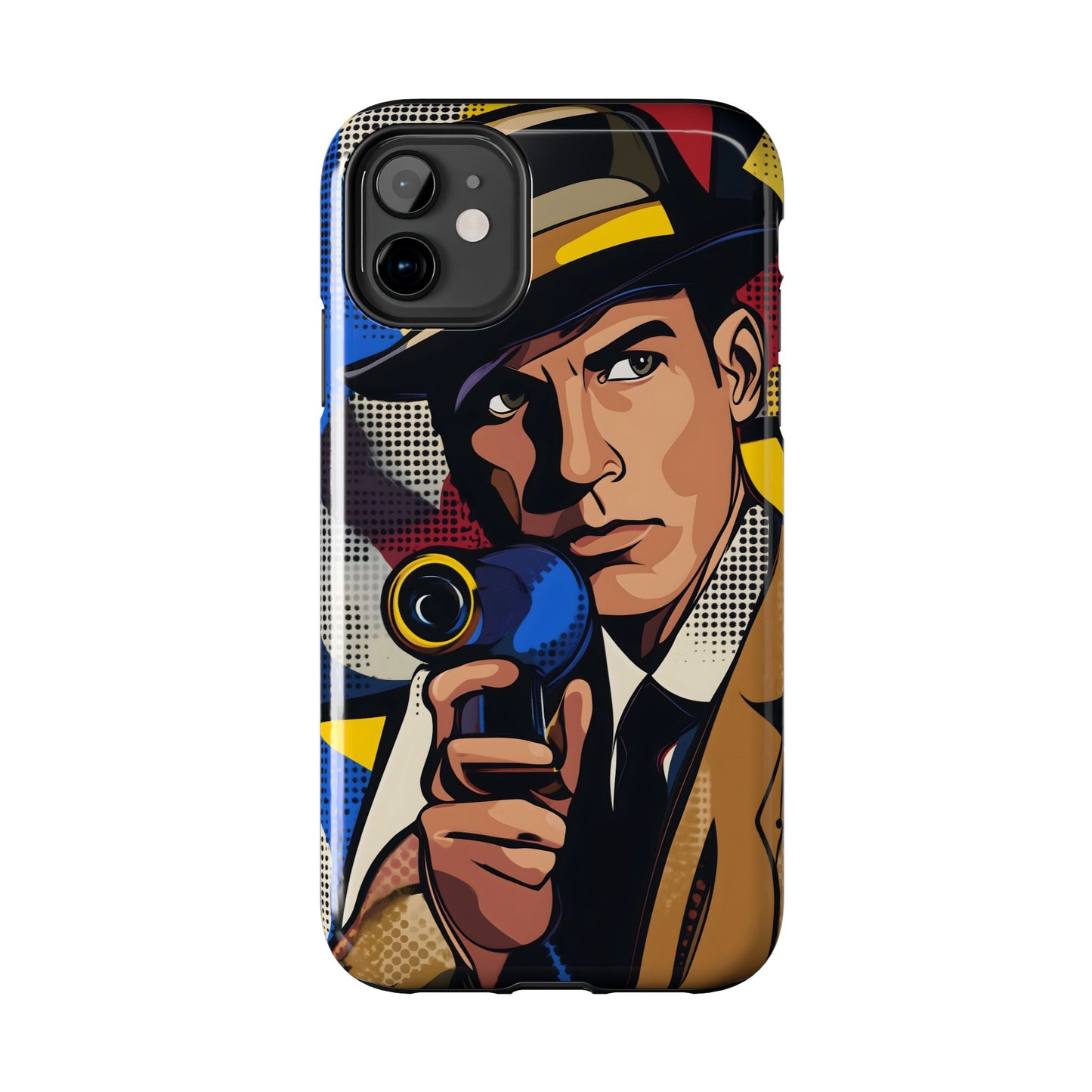 Tough Phone Cases Pop Art Modern Edge Guy Noir 01