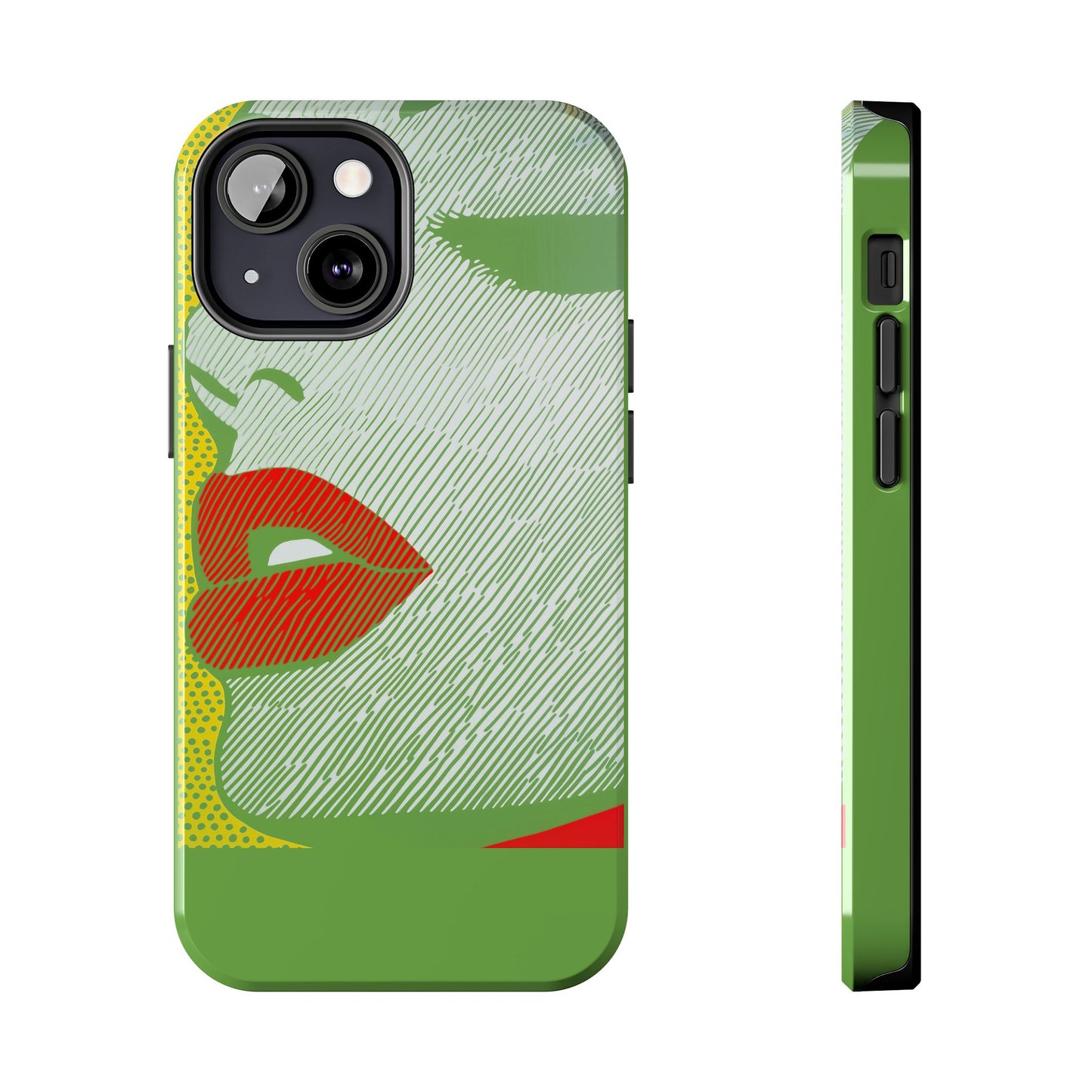 Tough Phone Cases Pop Art Modern Edge 01 Green