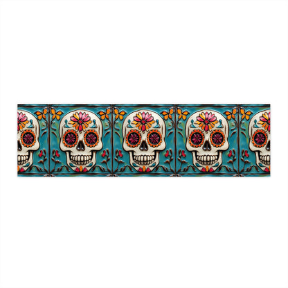 Sugar Skull Bumper Stickers 010, Day of the Dead Dia de Los Muertos, Halloween Decor - Car Decals, Laptop Stickers