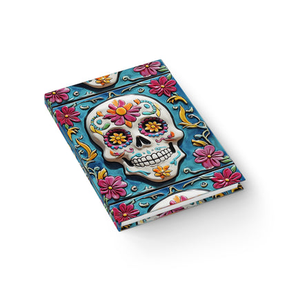 Sugar Skull 01 Blank Journal Day of the Dead Dia de Los Muertos Notes Diary Art