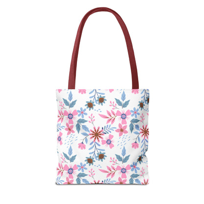 Tote Bag - Floral - White