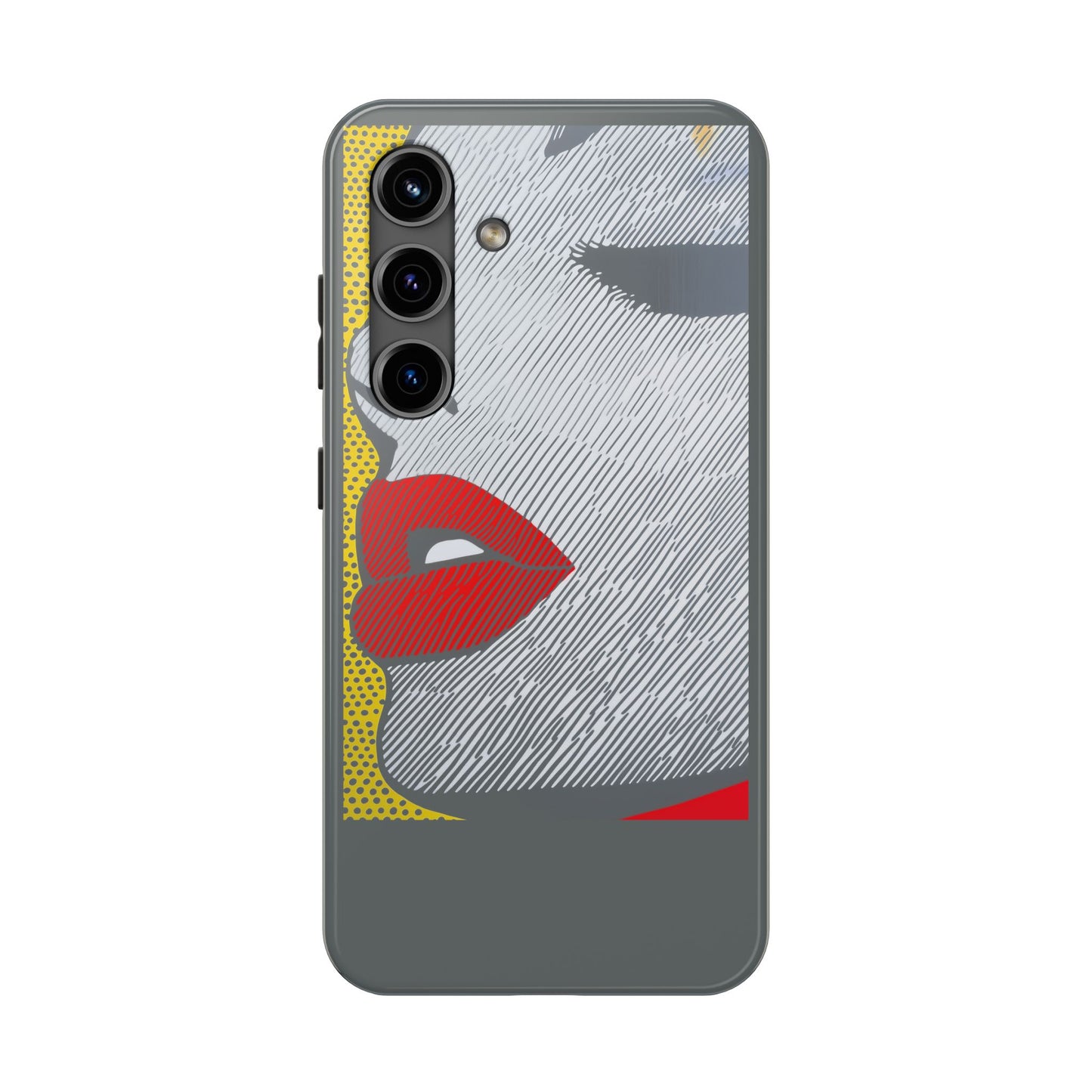 Tough Phone Cases Pop Art Modern Edge 01 Gray