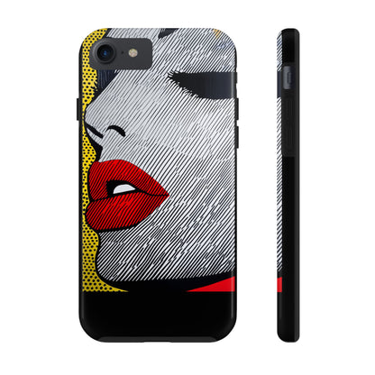 Tough Phone Cases Pop Art Modern Edge 01 Black