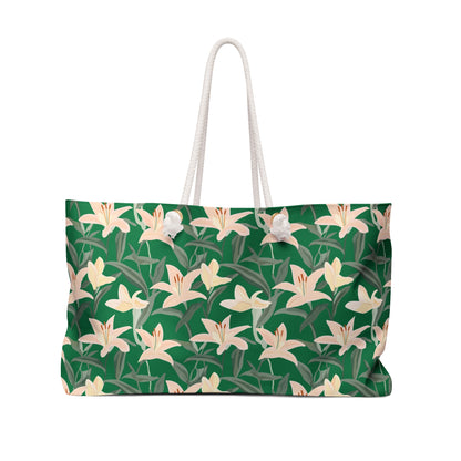 Weekender Bag - Flower Blossum - Green