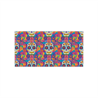 Sugar Skull Bumper Stickers 023 Day of the Dead Dia de Los Muertos, Halloween Decor - Car Decals, Laptop Stickers