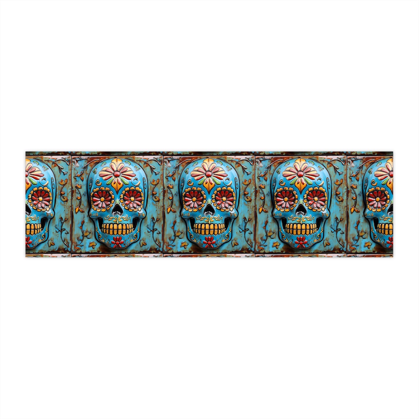 Sugar Skull Bumper Stickers 019 Day of the Dead Dia de Los Muertos, Halloween Decor - Car Decals, Laptop Stickers