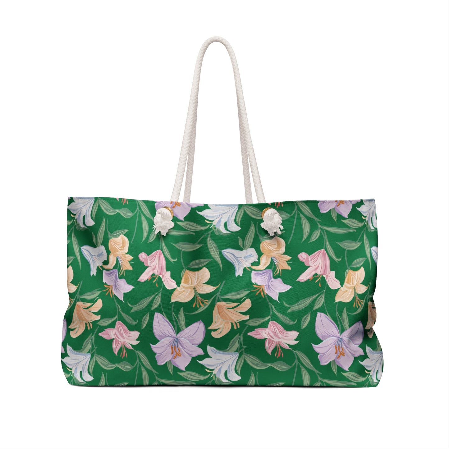 Weekender Bag - Flower  Bouquets - Green