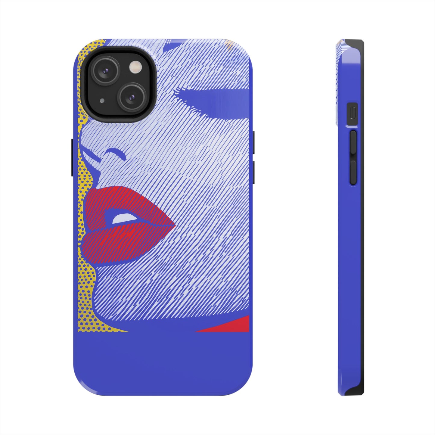 Tough Phone Cases Pop Art Modern Edge 01 Blue