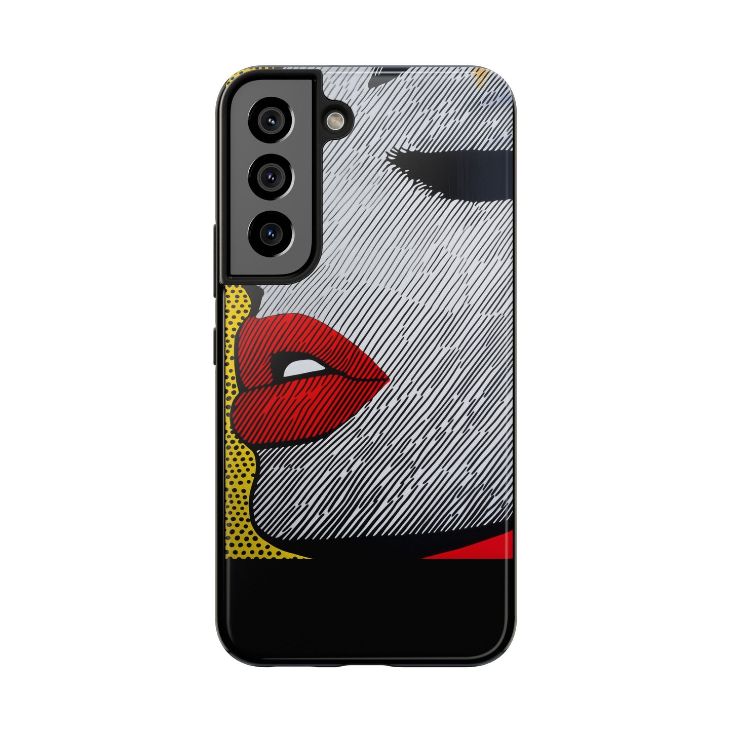 Tough Phone Cases Pop Art Modern Edge 01 Black