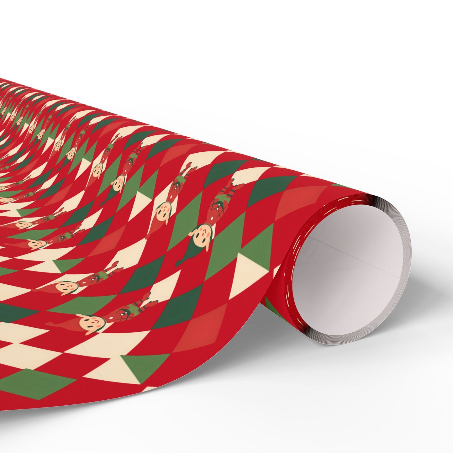 Wrapping Papers Christmas Double Elves Red