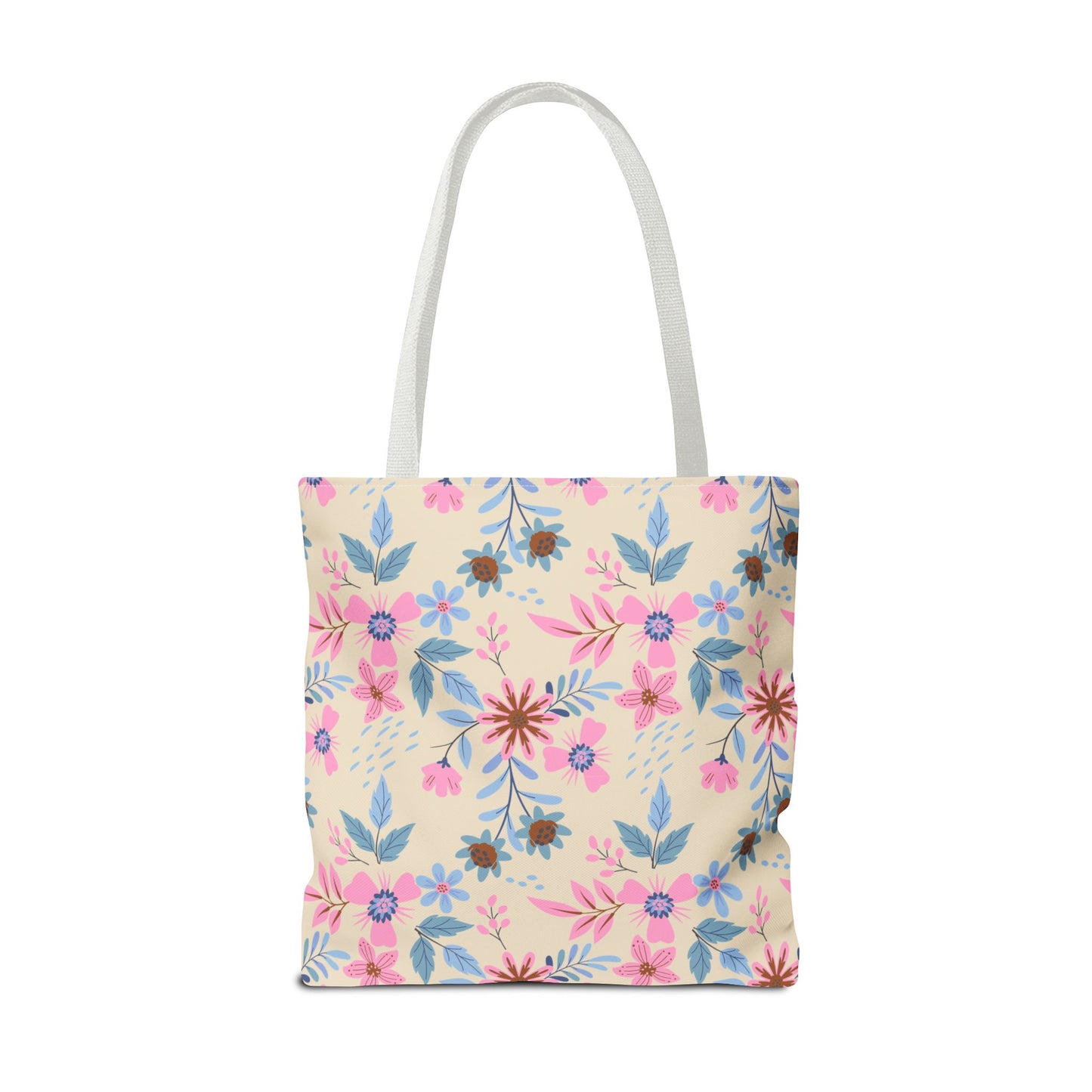 Tote Bag - Floral - Beige