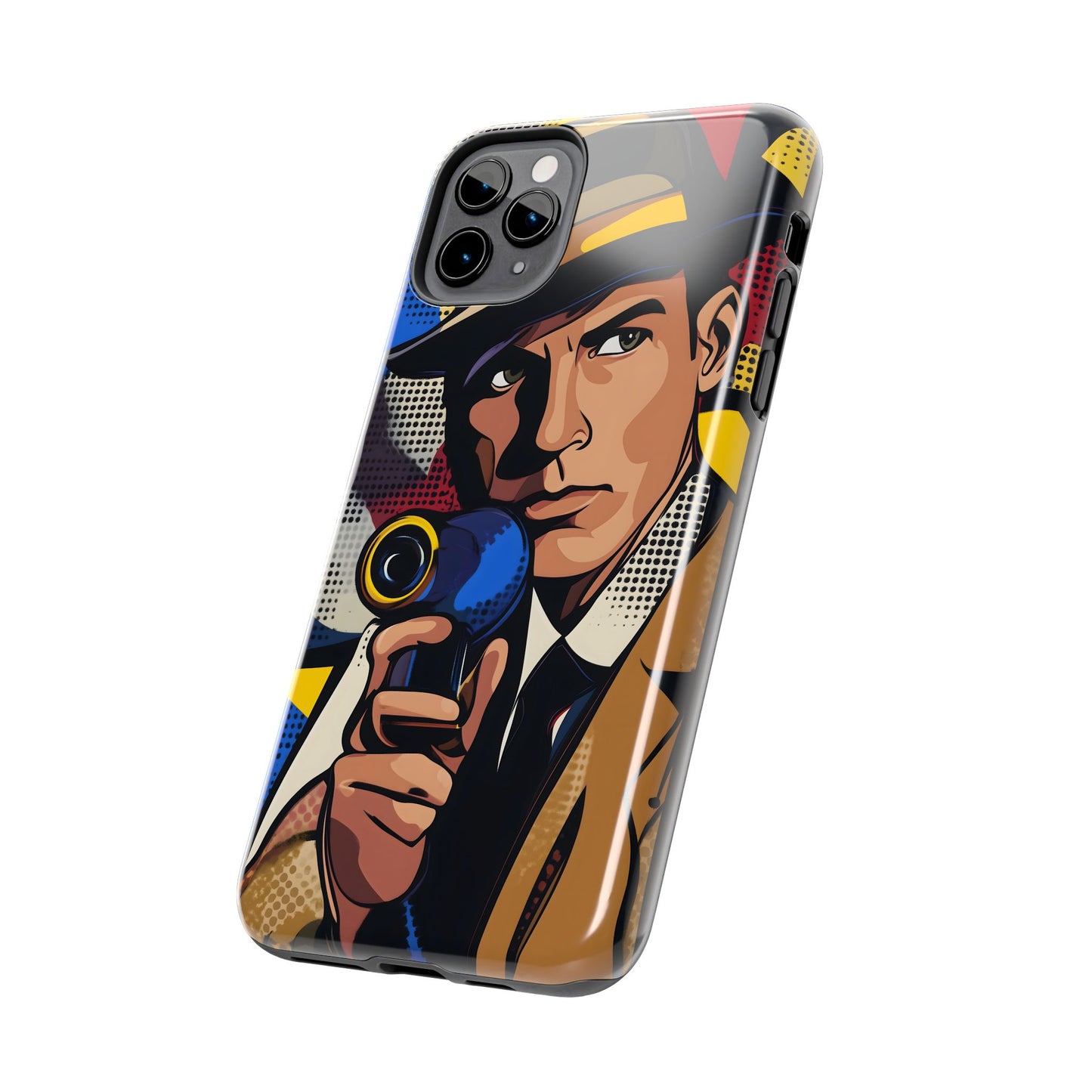 Tough Phone Cases Pop Art Modern Edge Guy Noir 01