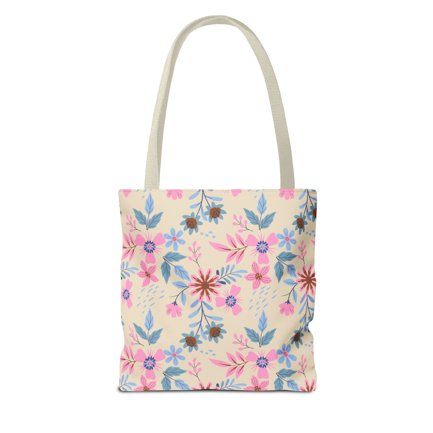 Tote Bag - Floral - Beige