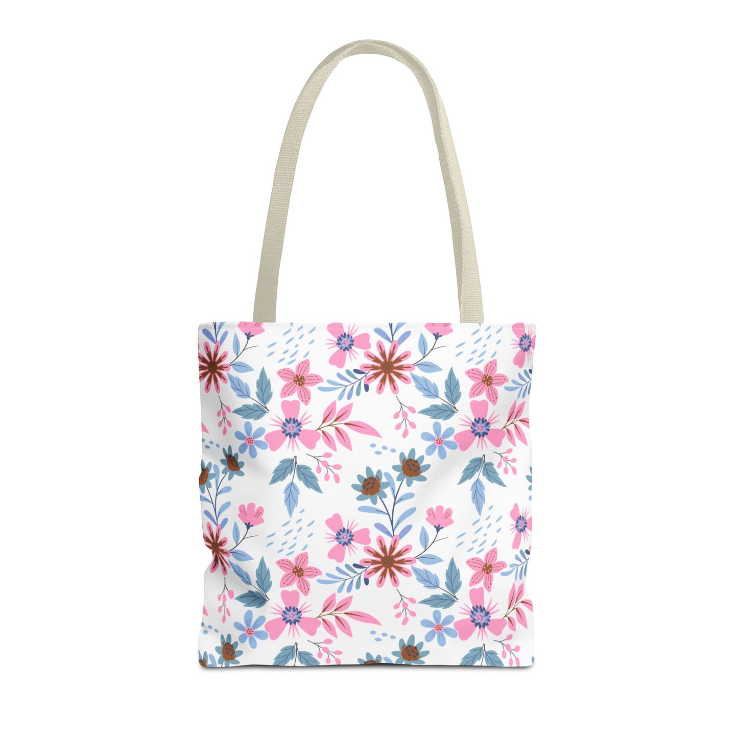 Tote Bag - Floral - White