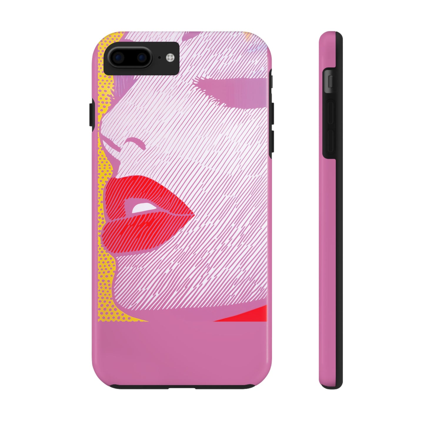 Tough Phone Cases Pop Art Modern Edge 01 Pink