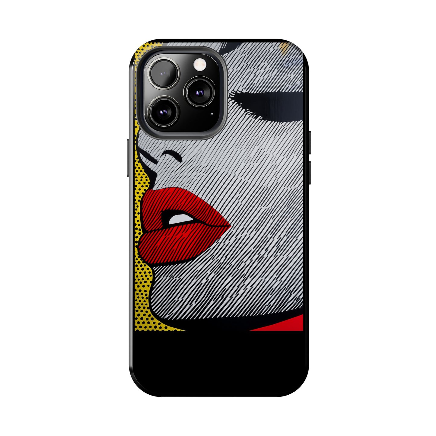 Tough Phone Cases Pop Art Modern Edge 01 Black