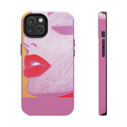 Tough Phone Cases Pop Art Modern Edge 01 Pink