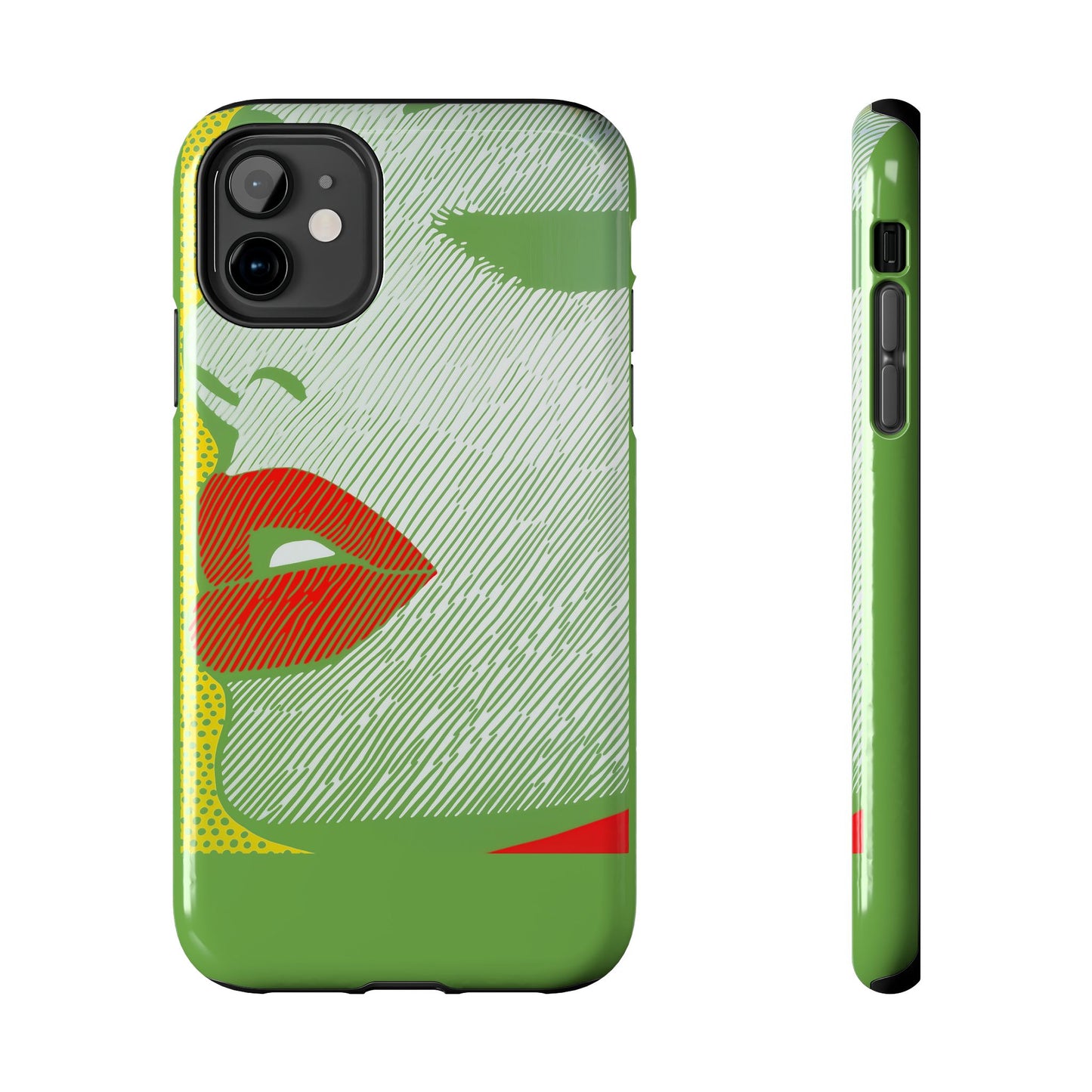 Tough Phone Cases Pop Art Modern Edge 01 Green