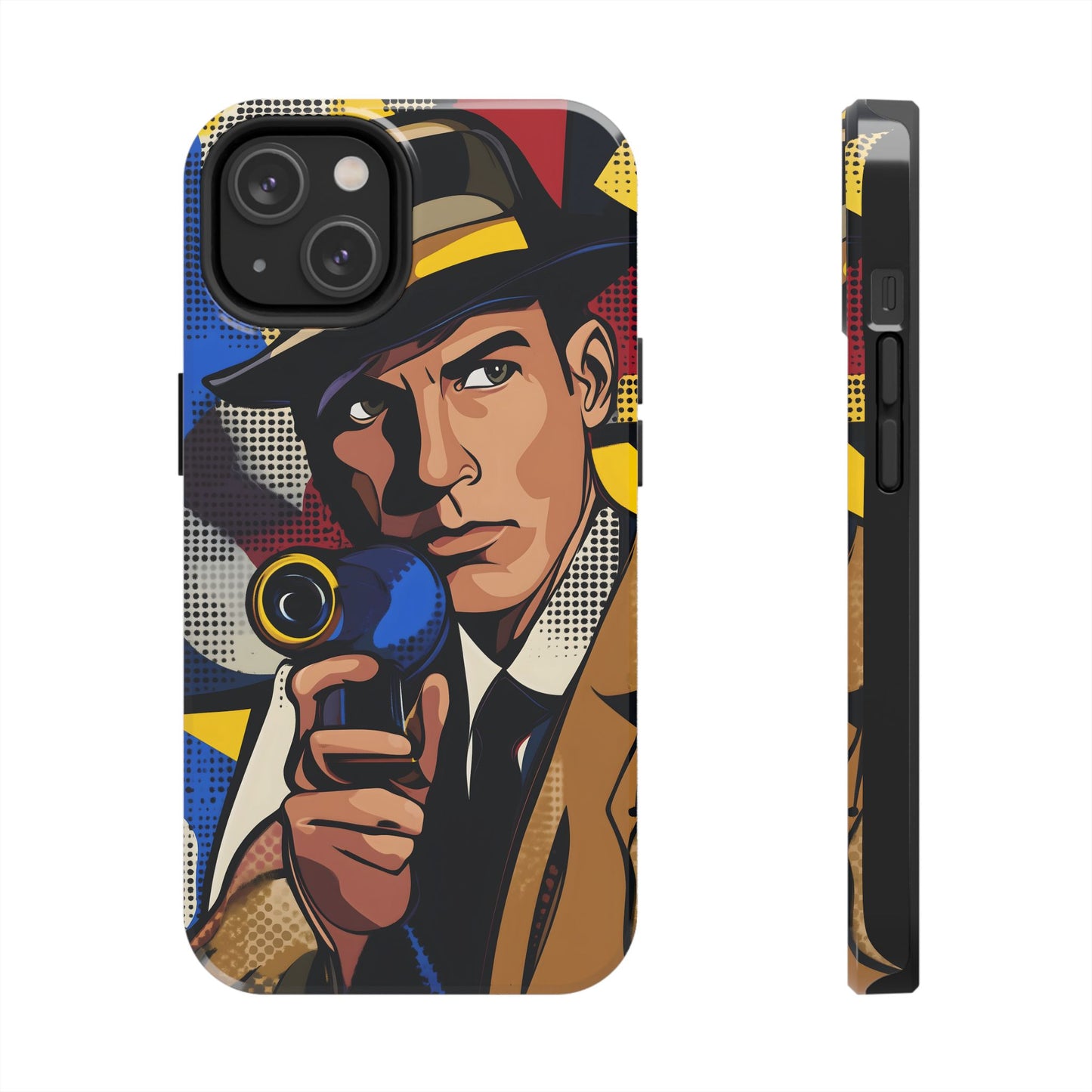 Tough Phone Cases Pop Art Modern Edge Guy Noir 01