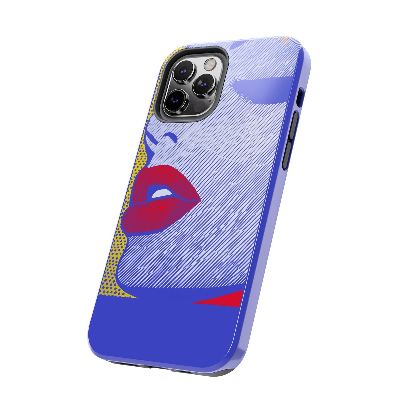 Tough Phone Cases Pop Art Modern Edge 01 Blue