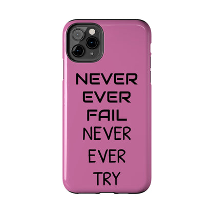 Tough Phone Cases, Just Saying Pink 05 Custom Design Fun Unique Cover, a Gift for Tech Lover