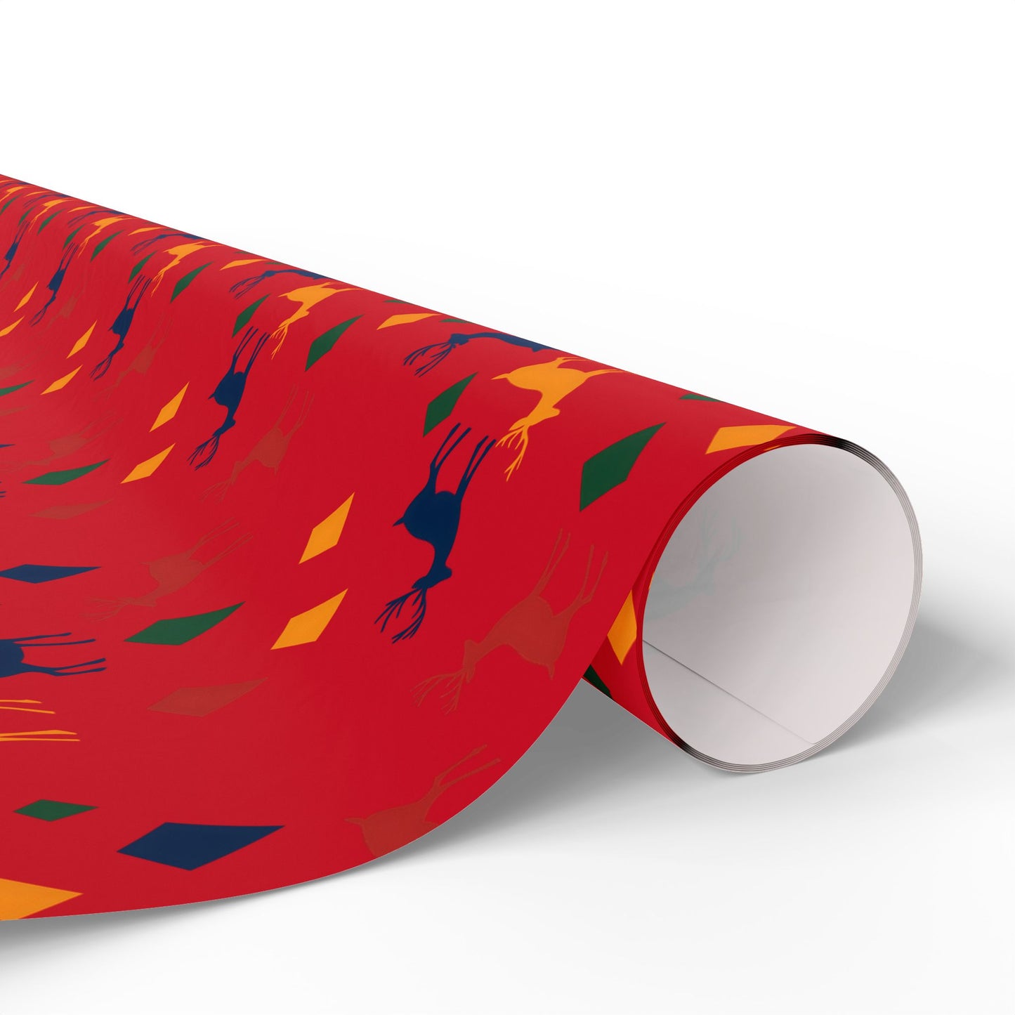 Wrapping Papers Christmas Reindeer Red