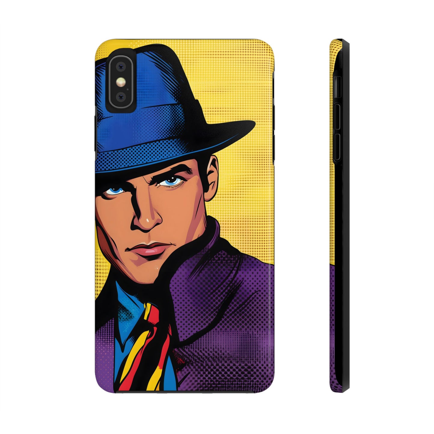 Tough Phone Cases Pop Art Modern Edge Guy Noir 04