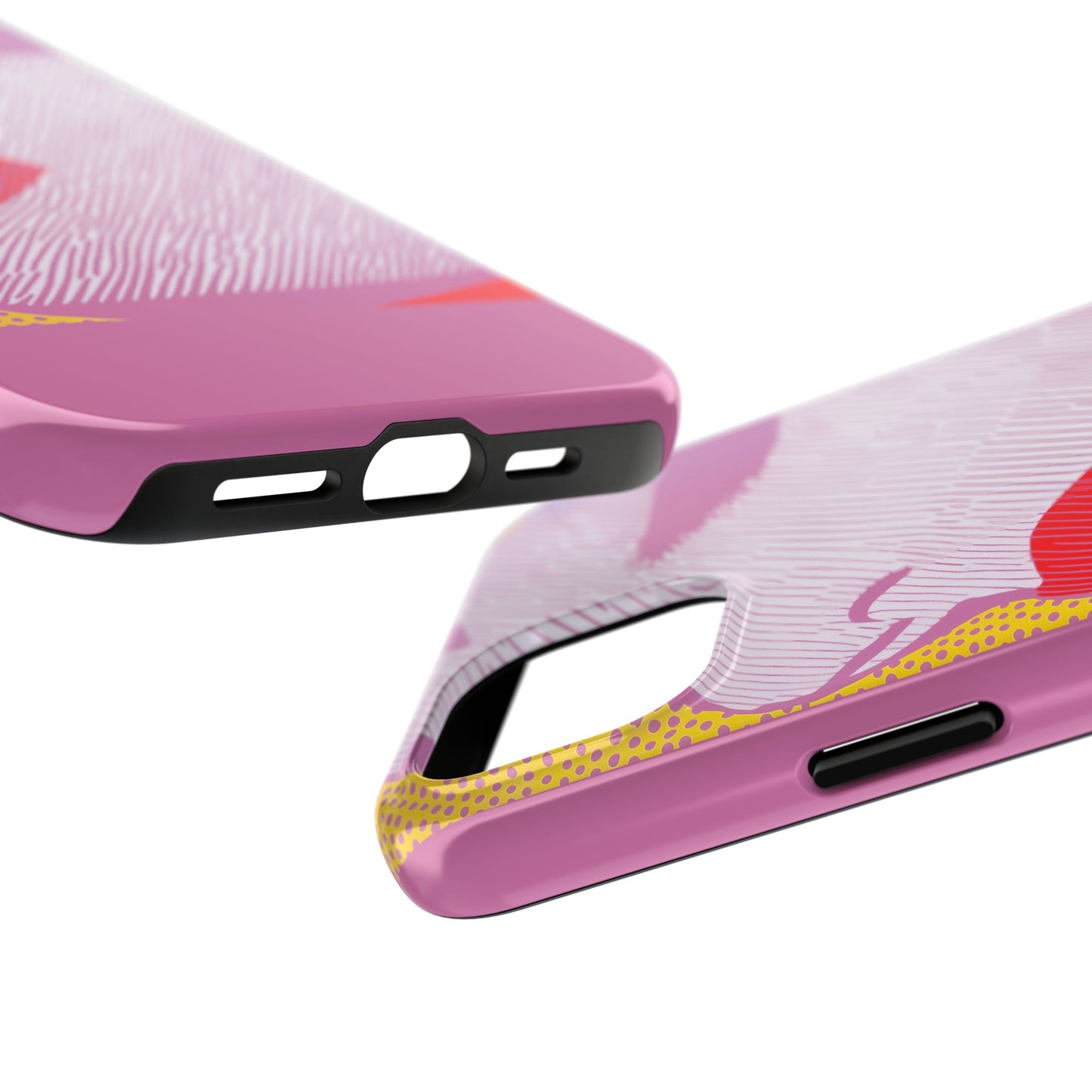 Tough Phone Cases Pop Art Modern Edge 01 Pink