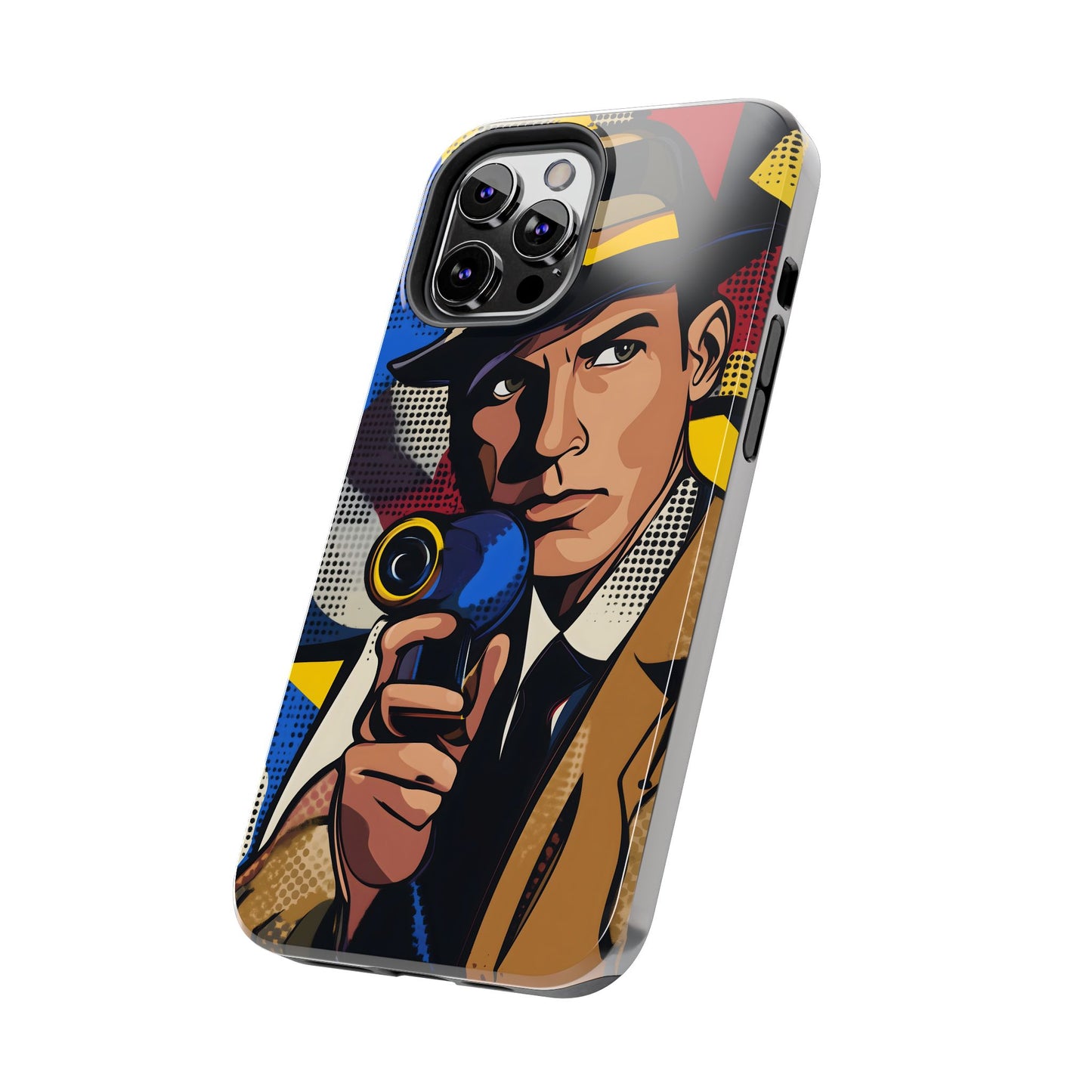 Tough Phone Cases Pop Art Modern Edge Guy Noir 01