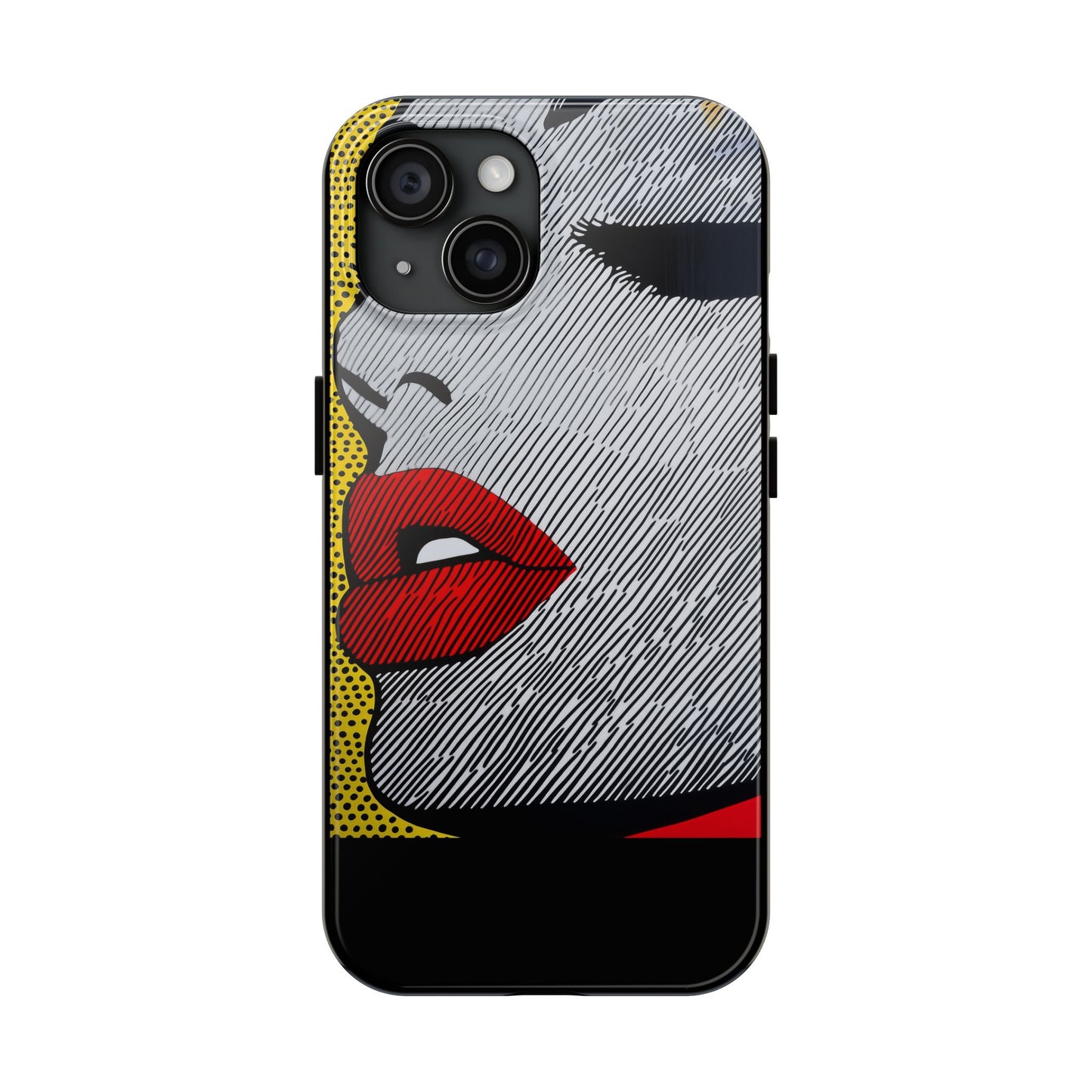 Tough Phone Cases Pop Art Modern Edge 01 Black