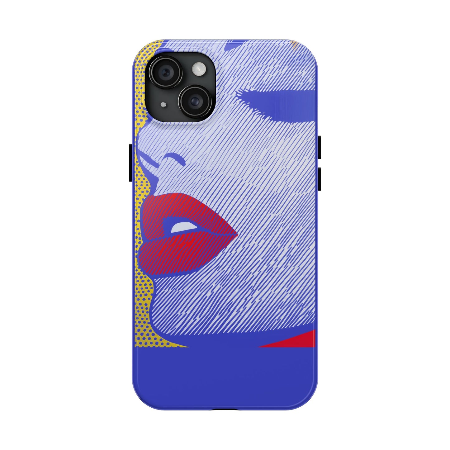 Tough Phone Cases Pop Art Modern Edge 01 Blue