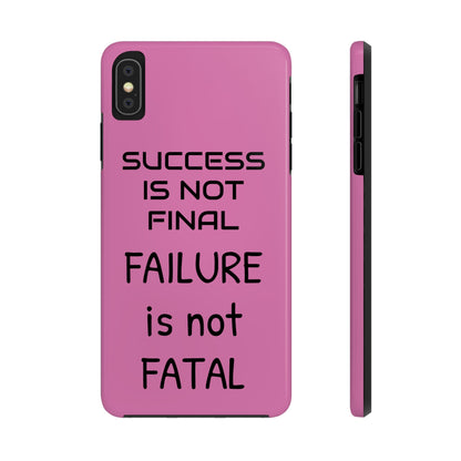 Tough Phone Cases,  Just Saying Pink 01 Custom Design Fun Unique Cover, a Gift for Tech Lover