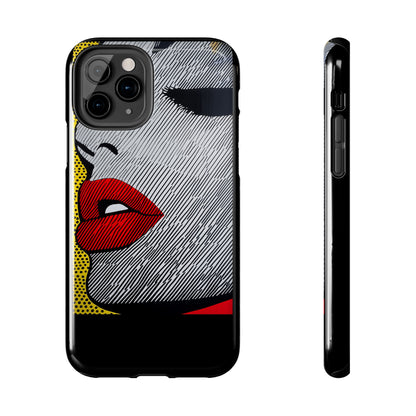 Tough Phone Cases Pop Art Modern Edge 01 Black