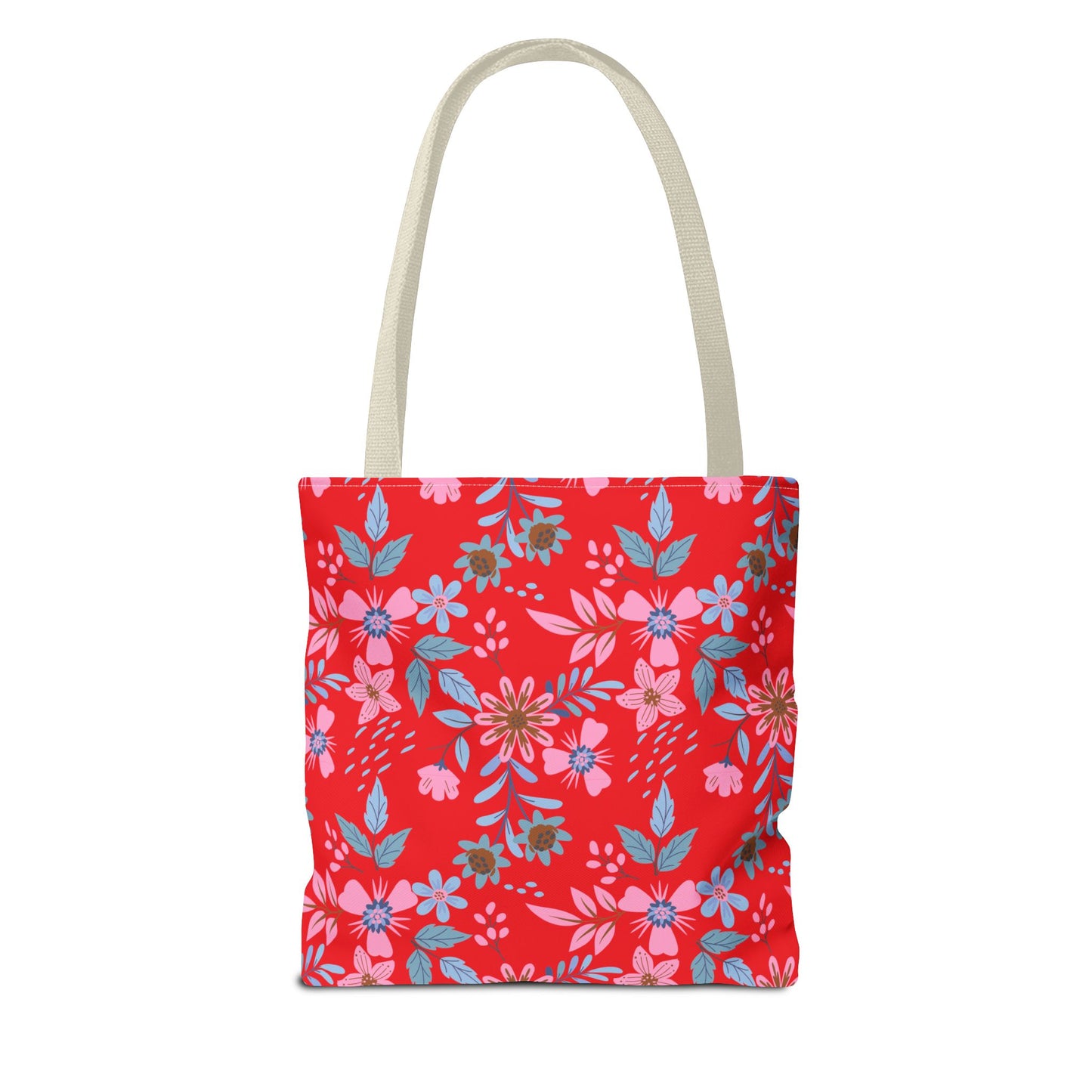 Tote Bag - Floral - Red