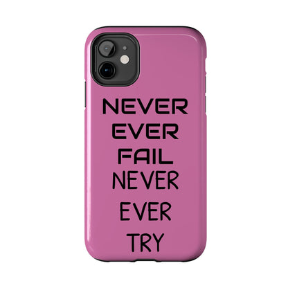 Tough Phone Cases, Just Saying Pink 05 Custom Design Fun Unique Cover, a Gift for Tech Lover