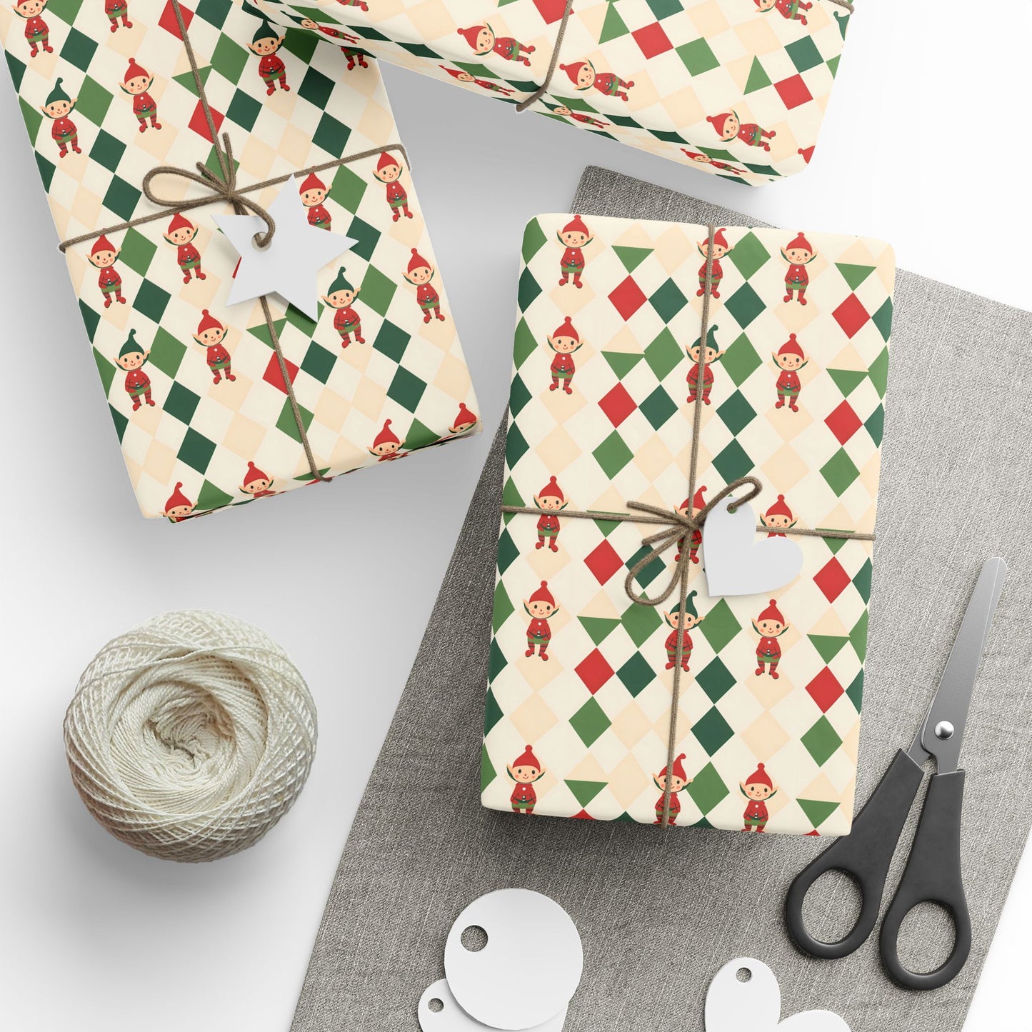 Wrapping Papers Christmas Double Elves