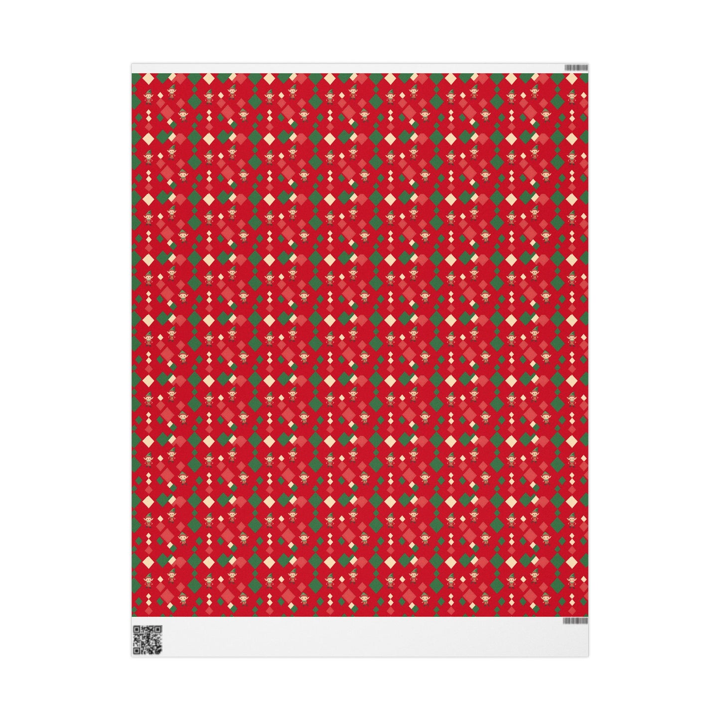 Wrapping Papers Christmas Elves Dance Red