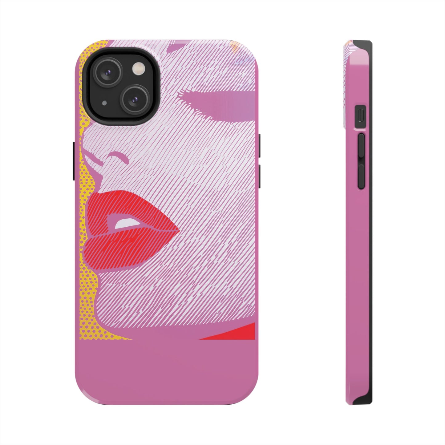 Tough Phone Cases Pop Art Modern Edge 01 Pink