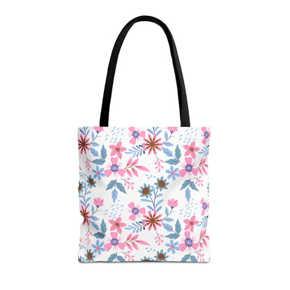 Tote Bag - Floral - White