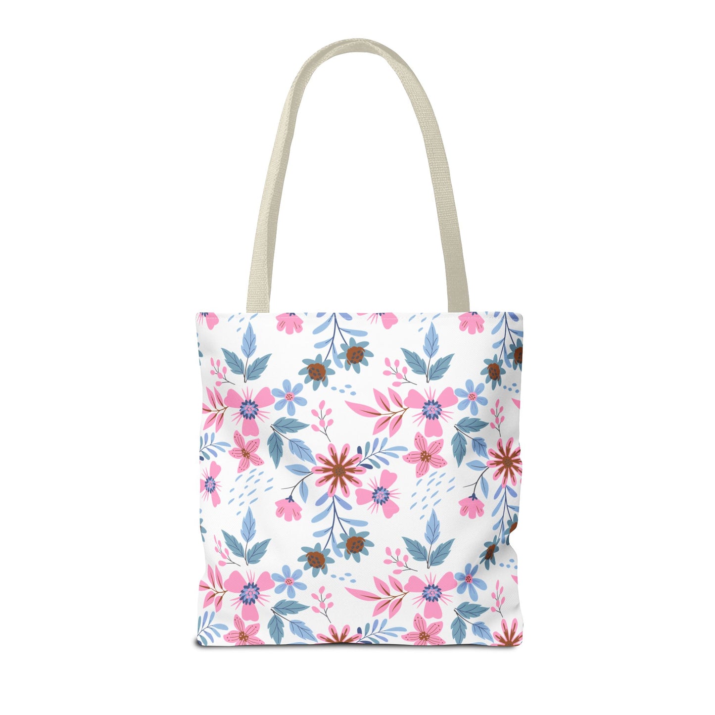 Tote Bag - Floral - White