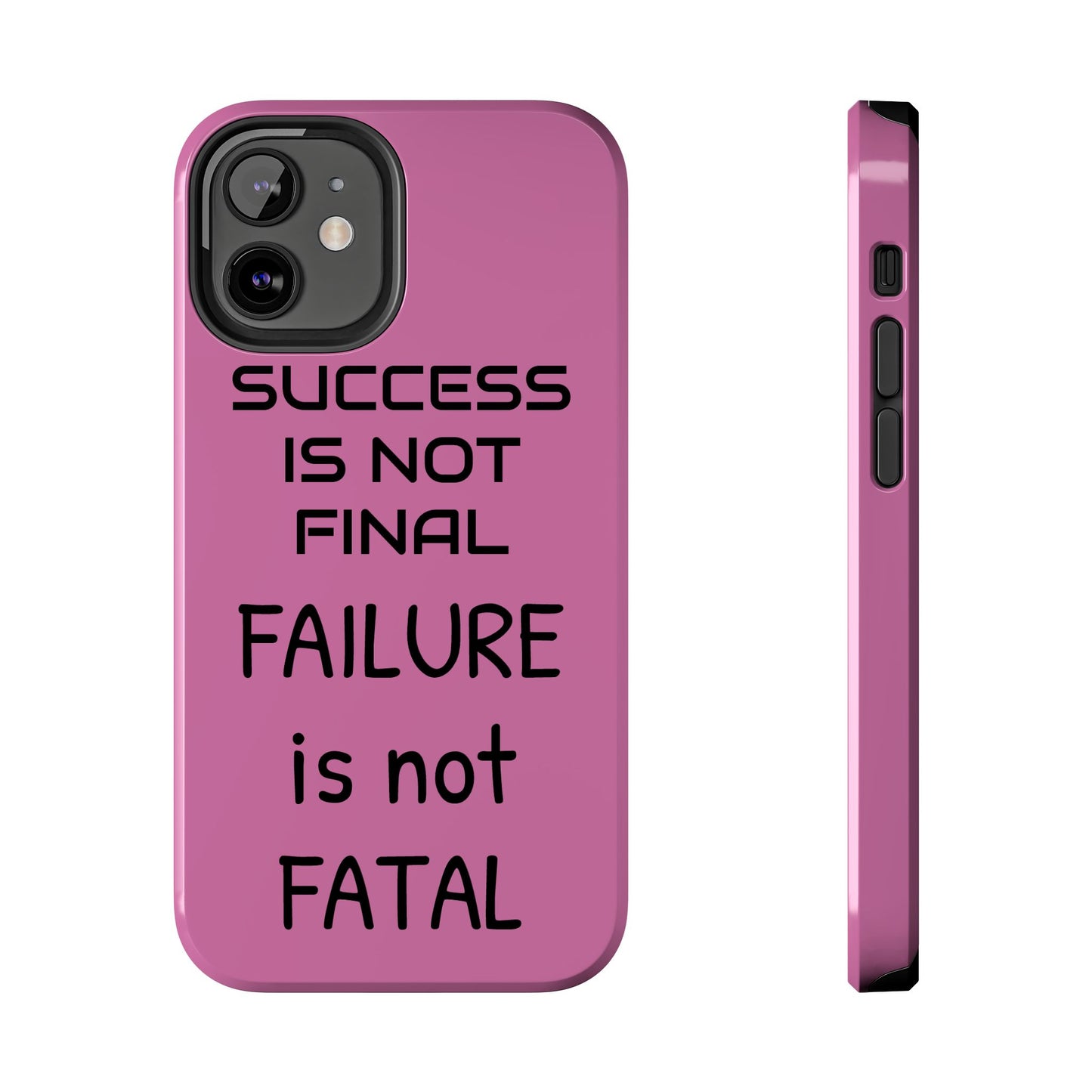 Tough Phone Cases,  Just Saying Pink 01 Custom Design Fun Unique Cover, a Gift for Tech Lover