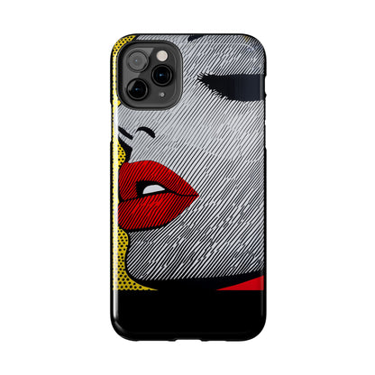 Tough Phone Cases Pop Art Modern Edge 01 Black