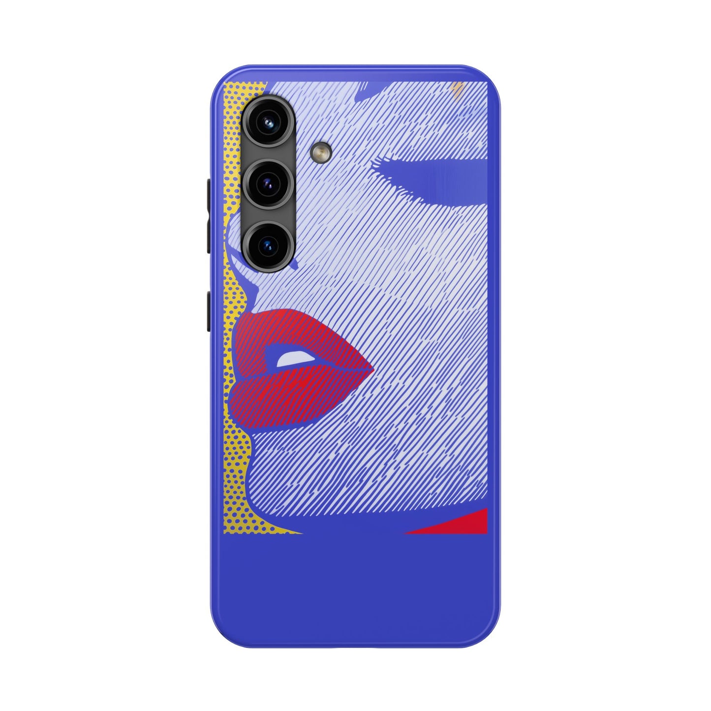 Tough Phone Cases Pop Art Modern Edge 01 Blue