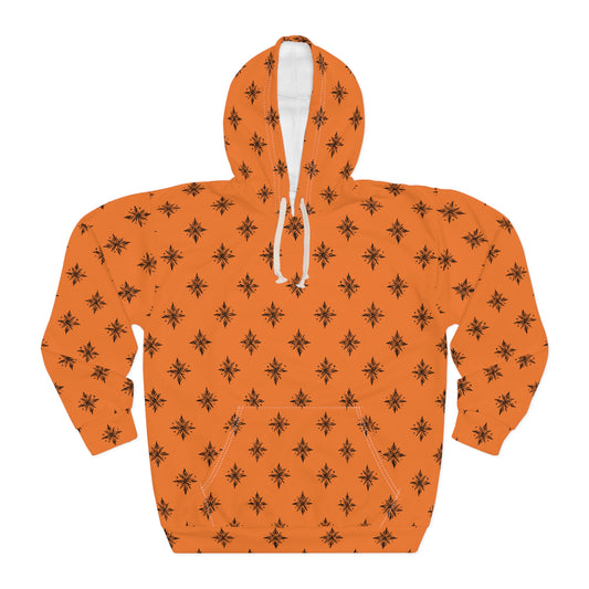 Unisex Pullover Hoodie Geometric Snowflake 001 Custa